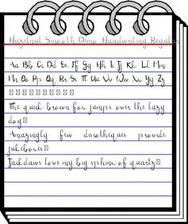 Hazelnut Smooth Demo Handwriting Regular Font
