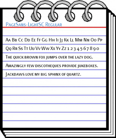 PageSans-LightSC Regular Font