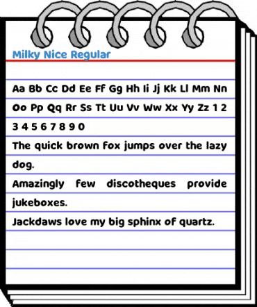 Milky Nice Regular Font