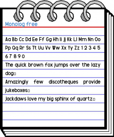 Monolog free Font