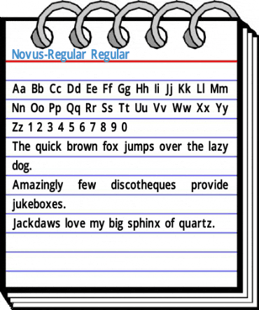 Novus-Regular Regular Font