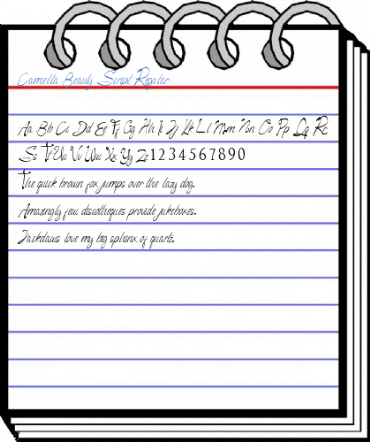 Camella Beauty Script Font