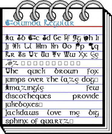 Columba Regular Font