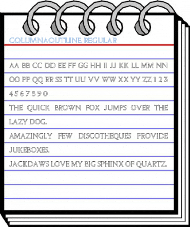 ColumnaOutline Regular Font