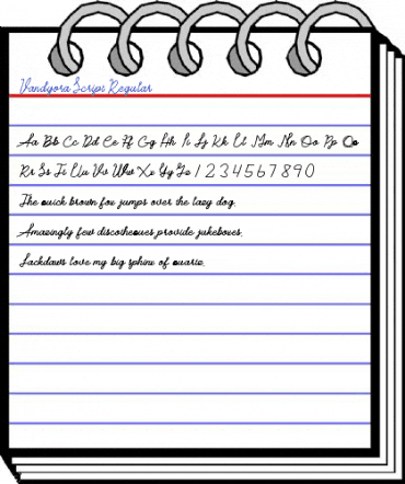 Vandyora Script Regular Font