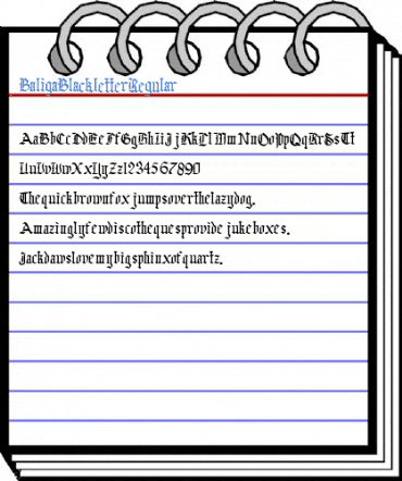 Baliga Blackletter Regular Font