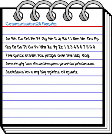 Communication24 Regular Font