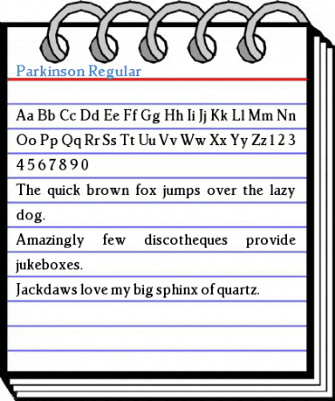 Parkinson Regular Font