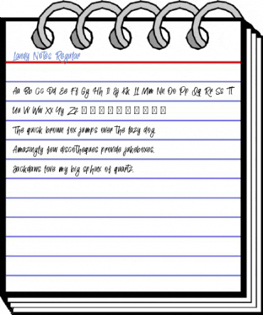 Landy Notes Regular Font