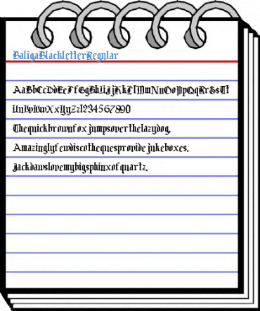 Baliga Blackletter Font