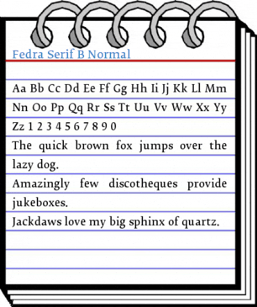 Fedra Serif B Normal Font