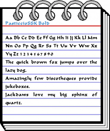 PasticcioSSK Font