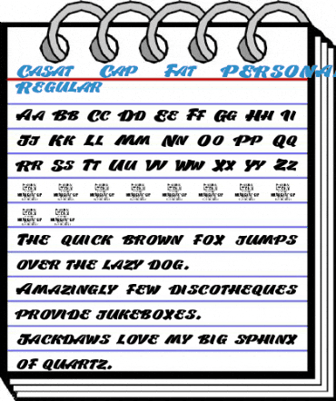 Casat Cap Fat PERSONAL USE Font