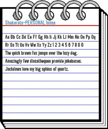 Shakerato-PERSONAL Inline Font