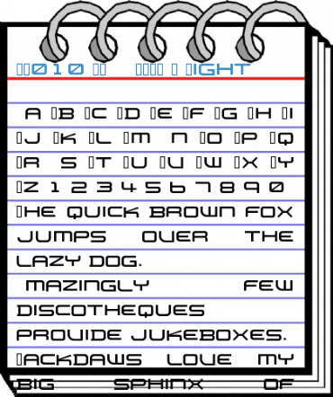 PB010 TRANSPORT X Light Font