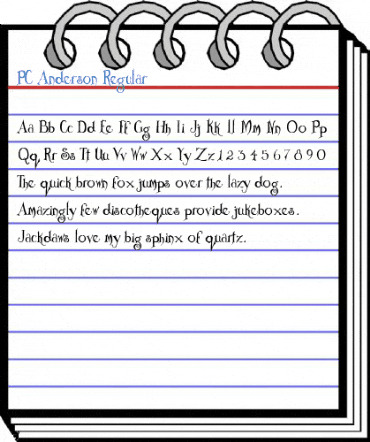 PC Anderson Font