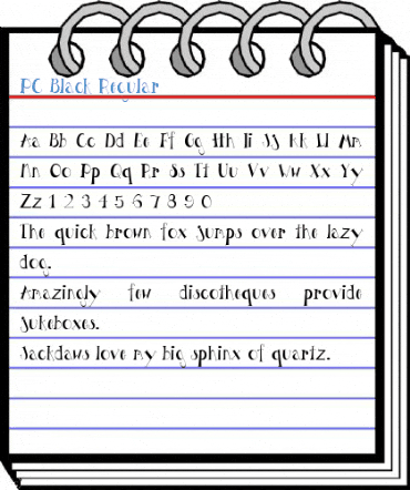 PC Black Font