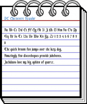 PC Guenevere Regular Font