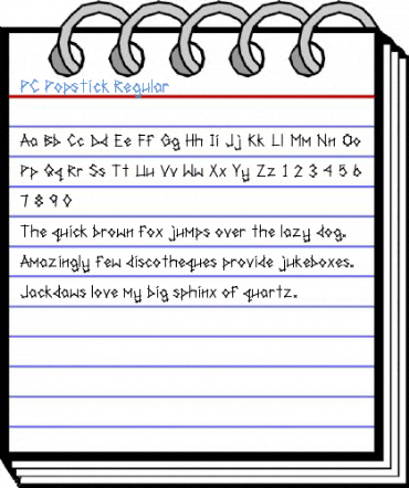 PC Popstick Font