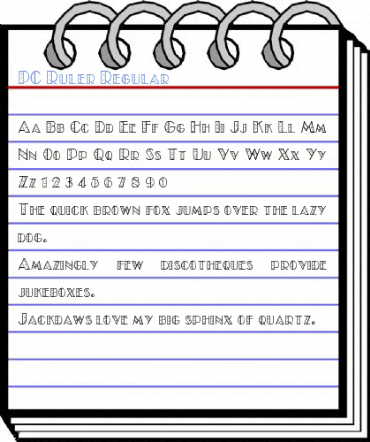 PC Ruler Regular Font