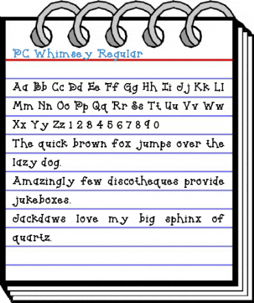 PC Whimsey Font