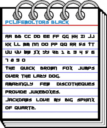 PCLifeMoltors Font