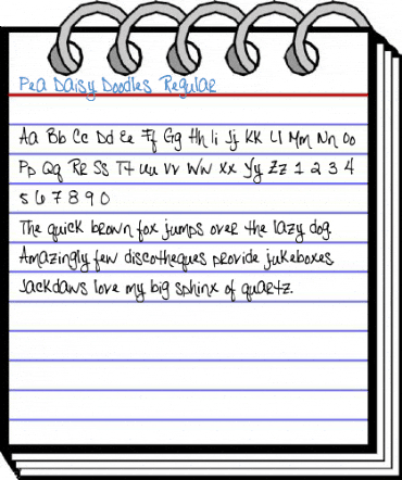 Pea Daisy Doodles Font