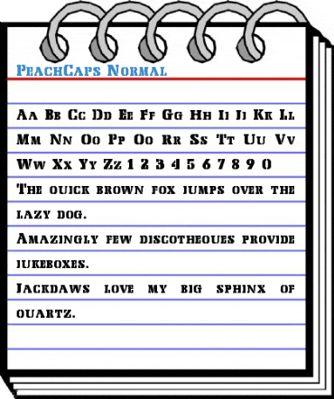 PeachCaps Font