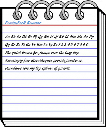 PendryScrD Regular Font