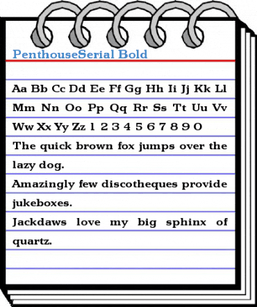 PenthouseSerial Font