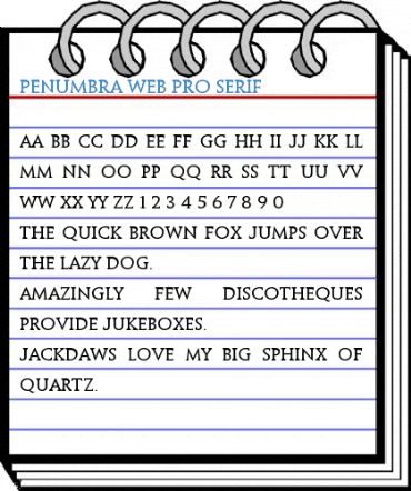 Penumbra Web Pro Font