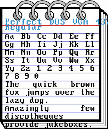 Perfect DOS VGA 437 Win Regular Font
