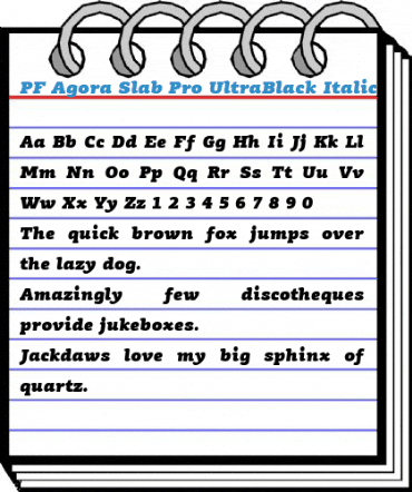 PF Agora Slab Pro Font