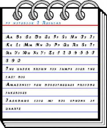 pf_notebook-2 Regular Font