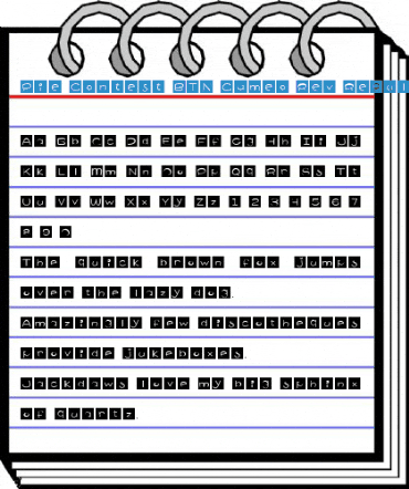 Pie Contest BTN Cameo Rev Regular Font