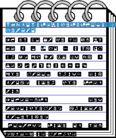 PIXymbolsHotelBlack-Roman Font