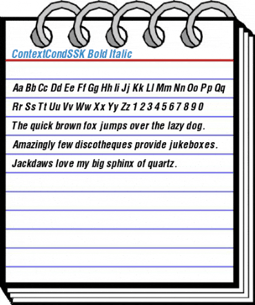 ContextCondSSK Font