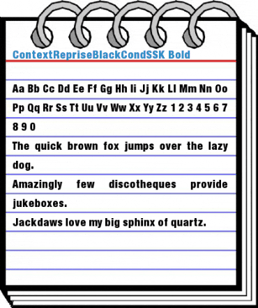 ContextRepriseBlackCondSSK Font