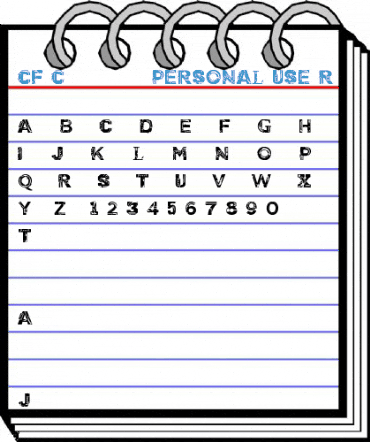 CF Cyborg PERSONAL USE Regular Font