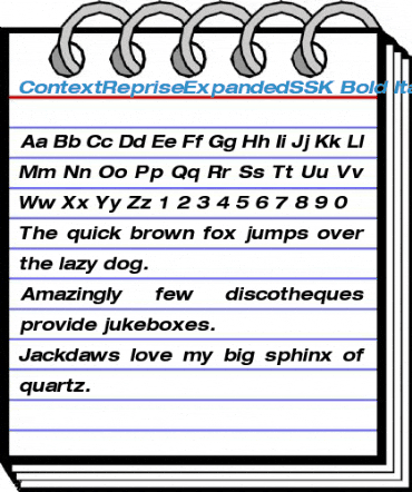 ContextRepriseExpandedSSK Font