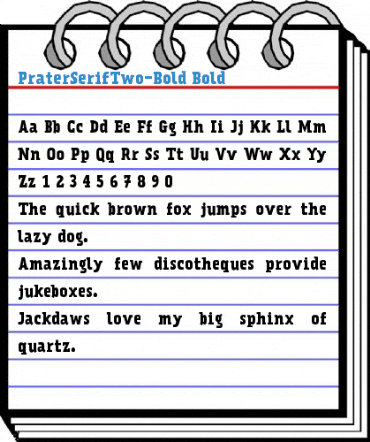 PraterSerifTwo-Bold Font
