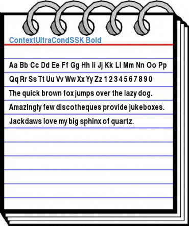 ContextUltraCondSSK Font