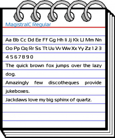 MagistralC Font