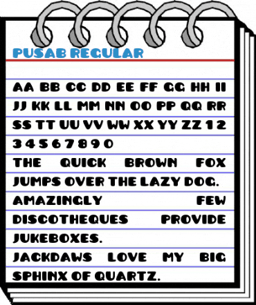 Pusab Regular Font