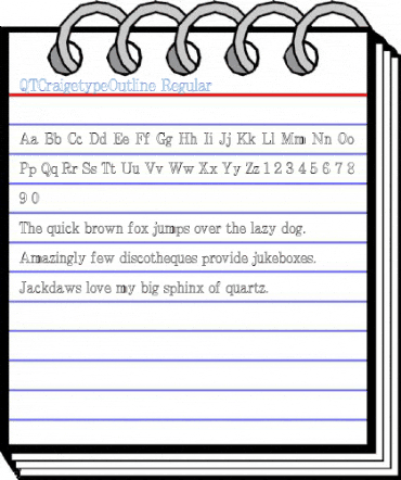 QTCraigetypeOutline Font