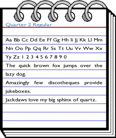 Quarter 2 Regular Font