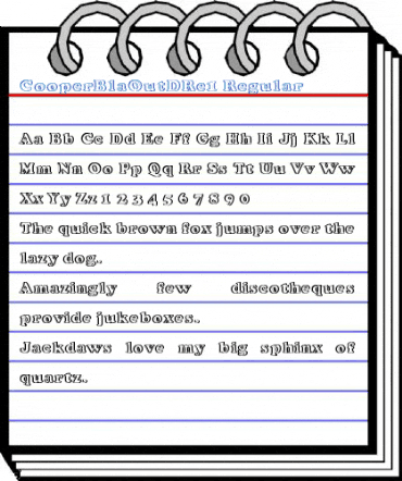 CooperBlaOutDRe1 Font