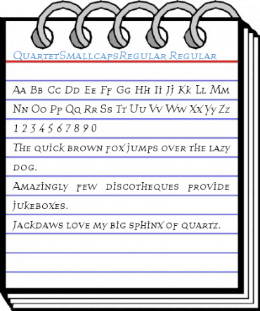 QuartetSmallcapsRegular Regular Font