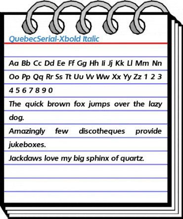 QuebecSerial-Xbold Font