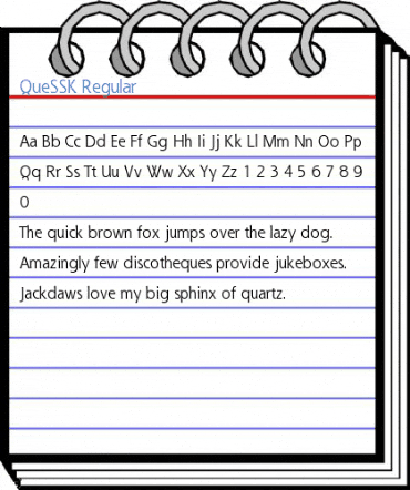 QueSSK Regular Font